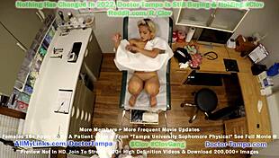 Become Doctor Tampa for Channy Crossfire's Humiliating Sophomore Gyno Exam