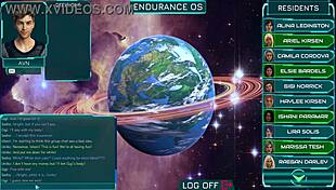 stranded in space, chatting with curvy girls in sexy 3d outfits