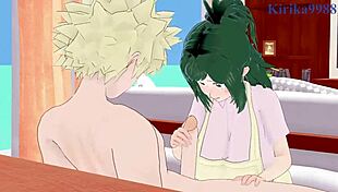 inko midoriya and bakugo intense sex