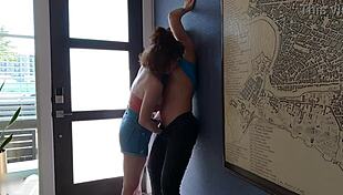 welcome home, stepdaughter, let's get into some lesbian fingering and muff diving.