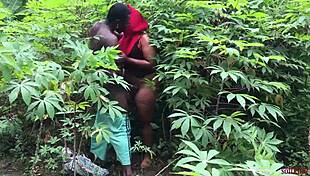 Softkind slams stepmom hard from behind in the bush