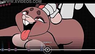 check out this furry boss battle in beat banger game! 🐺