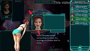 स्पेस में फंसी कर्वी लड़कियों से सेक्सी 3डी ड्रेस में चैट