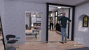 Wow, this 3D cartoon slut cheats with old man in brothel!