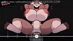 check out this furry boss battle in beat banger game! 🐺