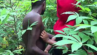 Softkind slams stepmom hard from behind in the bush