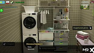 in fashion business, the mature woman strips and asks if you like her dick in this 3d anime scene