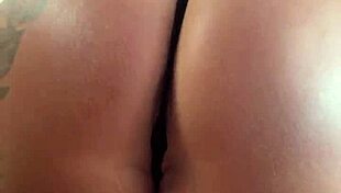 long-legged beauty in bodysuit gets her big ass fucked hard and swallows cum! 😍
