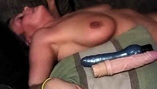 mandeezy4u2 shows off her big clit and natural tits with toys in a sexy homemade vid