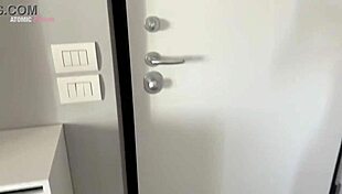 My Neighbor Catches Me Jerking Off and Takes My Monster Cock in Her Mouth for Deepthroat Cum