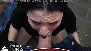 Submissive skinny teen girlfriend reaches orgasm from big cock in hairy pussy