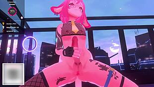 Bunny Vtuber Dominates in Futanari Hentai Adventure