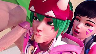 Overwatch Hentai Compilation Teasing Scenes