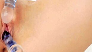 Naked teenage girl enjoys solo play with her sex toys