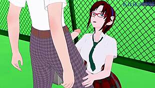 mari asks, 'want to see mari and ritsuko's intense creampie sex?'