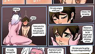 Anime hentai features two girls and a prince in group threesome with big tits