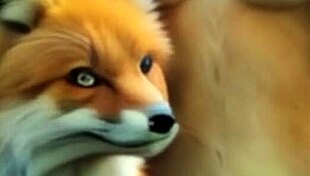 Three-dimensional adult cartoon with a fox character. Uncensored and AI-powered