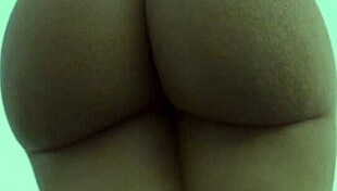 hot black girl shows huge ass on camera