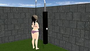 Kyo Animation Plump Girl Playing Tennis