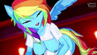Rainbow dash wants you to ride her after touching each other