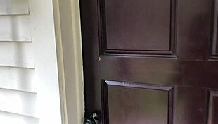 Homemade - sexy milf in nylons and heels thanks young 18+ neighbor with sex