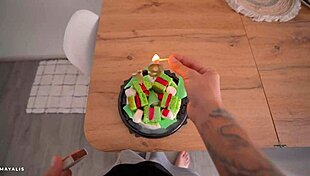 i wished my stepsister a happy birthday and filled her tight pussy with cum