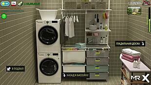 in fashion business, the mature woman strips and asks if you like her dick in this 3d anime scene