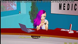 the caretaker milf gives blowjob leading to creampie in hentai game