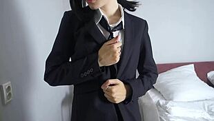 Fucked Shy Kobeni Sunako Kirishiki Chained Doggystyle Cosplay Orgasm Cum Facial