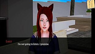 In my new family, we have erotic sex in this anime game