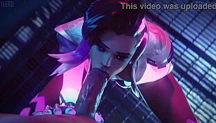 Overwatch pmv sombra mercy brigitte widowmaker tracer d va ashe kiriko