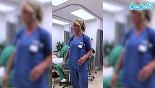 that hot milf nurse got fired for showing her pussy while fingering