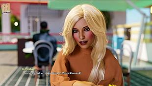 In Free Will 54, cute anime girl shows off big tits in outfit