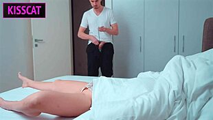 Stepson cums inside stepmom