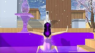 Point Of View Cartoon Fox Girl Dances On Your Lap In Sakura School Simulator