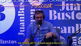 Jessica Sodi cums while sharing her fantasies on a vibrator machine