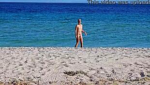 Nudist Public Beach Voyeur Captures Natural Girl Enjoying Freedom