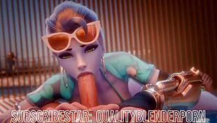 Widow Deepthroats Cock On The Beach