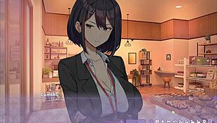 Summer clover harem hentai game ep 4 caught my boss masturbating to my giant cock