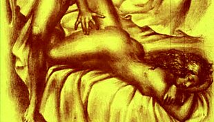 Vintage EROTIC illustration from old times.