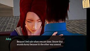 In my new family, we have erotic sex in this anime game