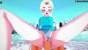 elsa in frozen fantasy adventure