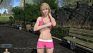 Big city pleasures training with sexy blonde Katia John, staring at her big boobs 😍