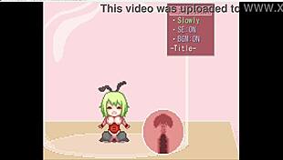 What does the bunny girl do on stage in the bottle episode two?