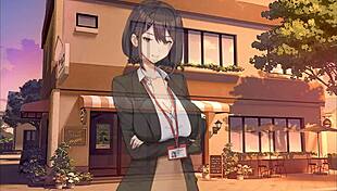 Summer clover harem hentai game ep 4 caught my boss masturbating to my giant cock