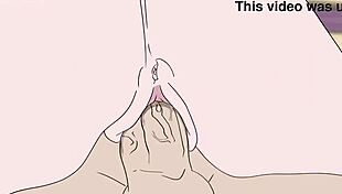 Ender Chan flows from Steve's cock in steamy Minecraft hentai cartoon