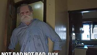 Oldest Grandpa Ever with Unreal Dick Fucks Teen in Roleplay