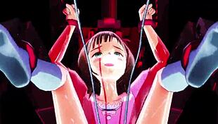 Haruka humiliated in 3D hentai cartoon