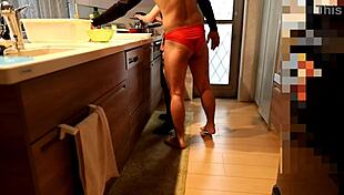 asian housewife with shaved pussy gets creampie homemade