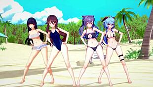 Genshin liyue hentai mmd unfolds in 3d cartoon anime adventure